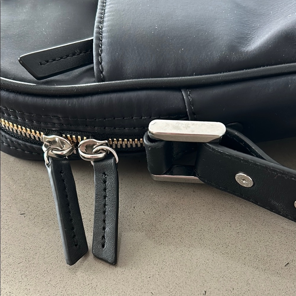 WANT Les Essentiels 'Haneda' Black Leather-Trimmed Nylon Briefcase - Picture 11 of 12